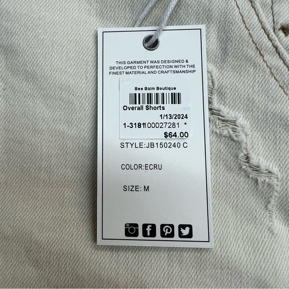 Judy Blue  Destroyed Overall Shorts I  Ercu - Picture 3 of 6